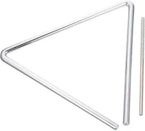 1 Set Triangle Musical Instrument with Striker Lightweight Percussion Triangle for Music Learning and Teaching Fun Music Device for Boys