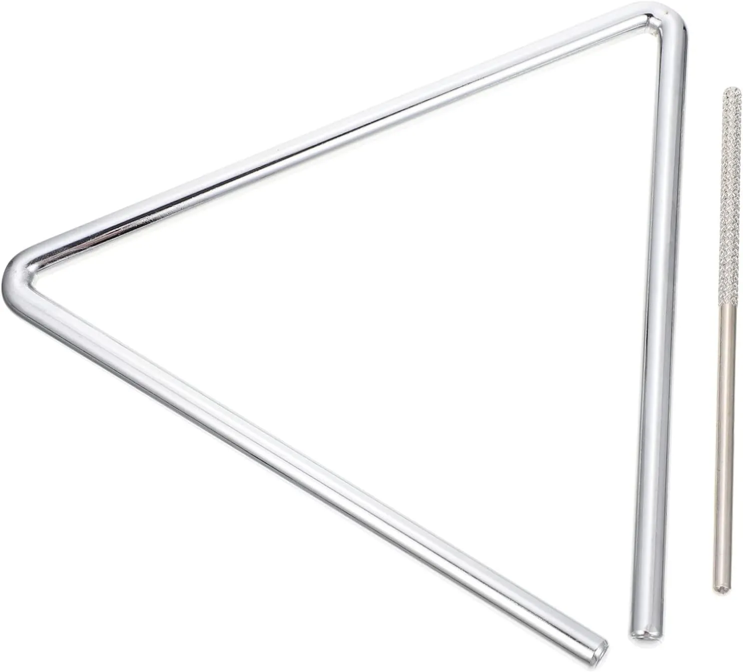 1 Set Triangle Musical Instrument with Striker Lightweight Percussion Triangle for Music Learning and Teaching Fun Music Device for Boys