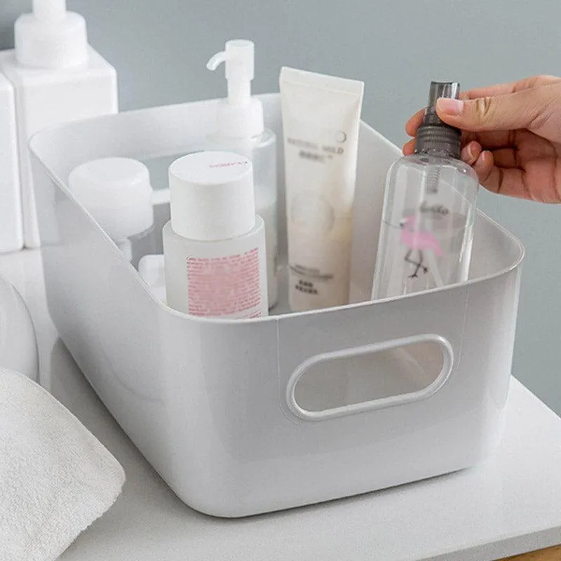 10pcs Plastic Storage Baskets for Bathroom Kitchen Desktop Miscellaneous Items