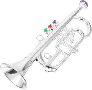 1pc Imitation Trumpet Toy for Boys and Girls Musical Instrument Learning Tool Safe Design and Smooth Finish for Confident Stage Performance for Early Education and Play