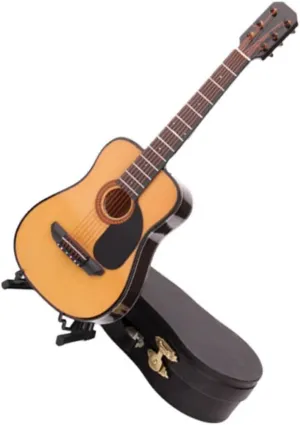 1Pc Mini Guitar Model Decorative Household Prop Lifelike Musical Instrument for Home Decor Present for Music Lovers and Collectors as Teaching Aid and Photo Prop