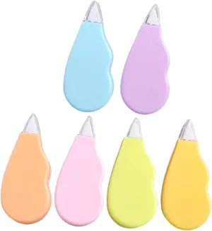 1set Correction Tape Students End of The Year Student Studying Eraser Tape Correcting White Out Tape Pastel Cute Stationary Bulk Transparent Small Tapes Aesthetic Plastic 6pcs