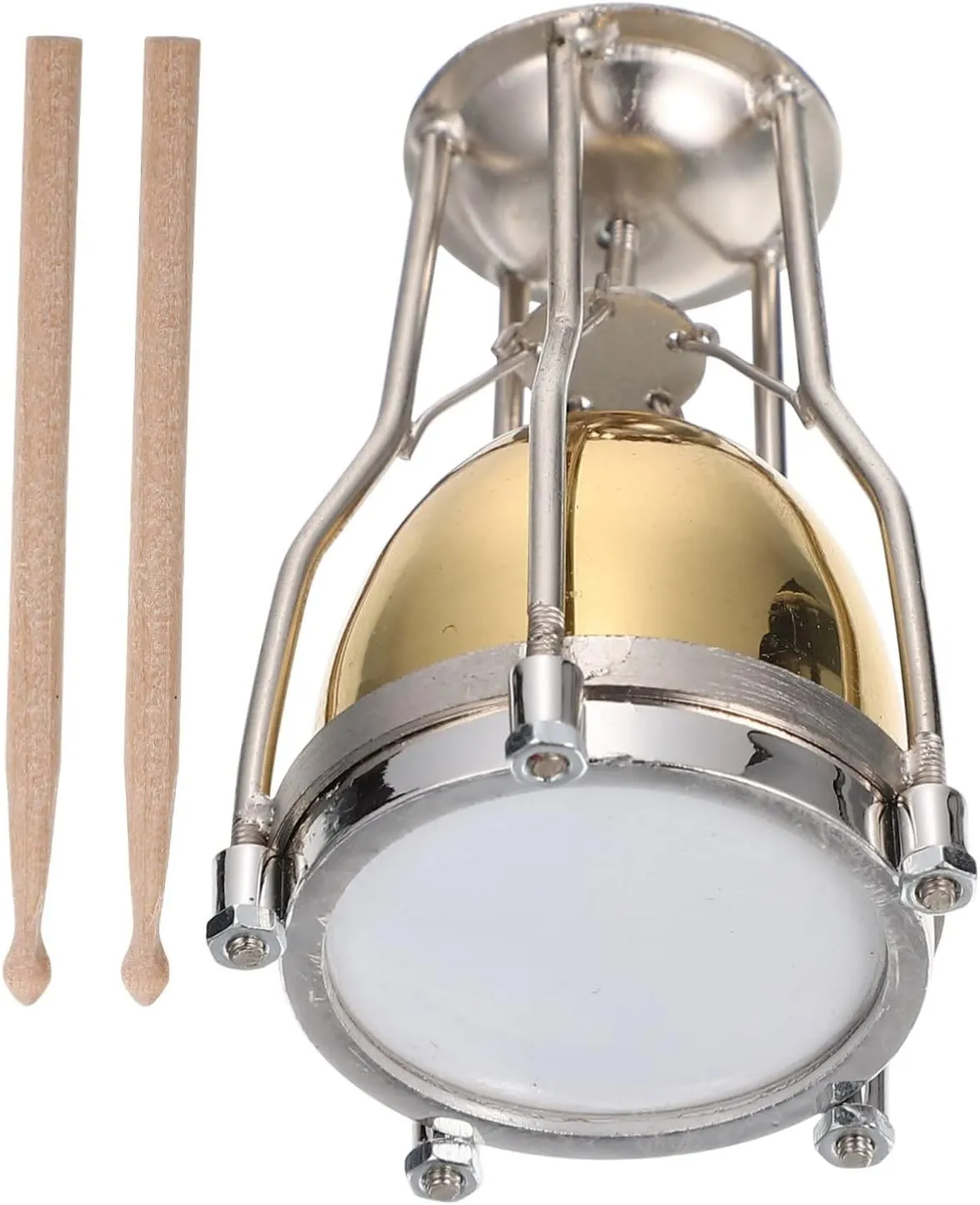 1set Miniature Drum Model Toy Musical Instrument for Boy Girl Lightweight and Portable for Miniature House Decor Engaging Boy Girl Fun and Creativity