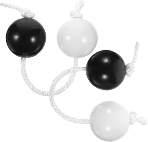2 pcs African Rhythm Double Balls Shaker Musical Instrument Smooth Surface Percussion Balls for Beginners Educational Fun for Adults