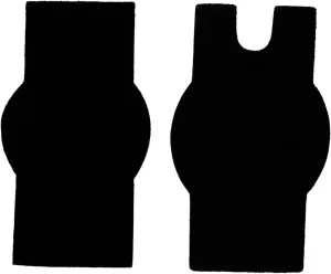 2 Pcs Self Adhesive Cowhide Slip Pads for Pipa Durable Comfortable Non Slip Mats for Music Instruments Lightweight and Portable Design