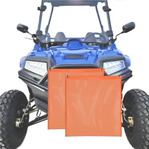 2 Pcs UTV ATV Mesh Trash Bag - 23''(H) * 19''(W) - PVC Mesh Organizer, UTV Trash Bag - Compatible with Polaris RZR, Can-Am, CFmoto, Yamaha, Honda, Golf Carts Ect
