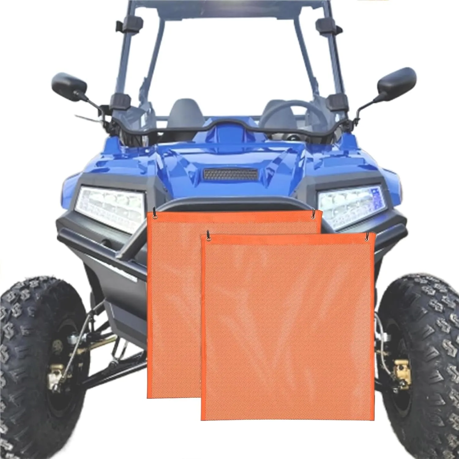 2 Pcs UTV ATV Mesh Trash Bag - 23''(H) * 19''(W) - PVC Mesh Organizer, UTV Trash Bag - Compatible with Polaris RZR, Can-Am, CFmoto, Yamaha, Honda, Golf Carts Ect