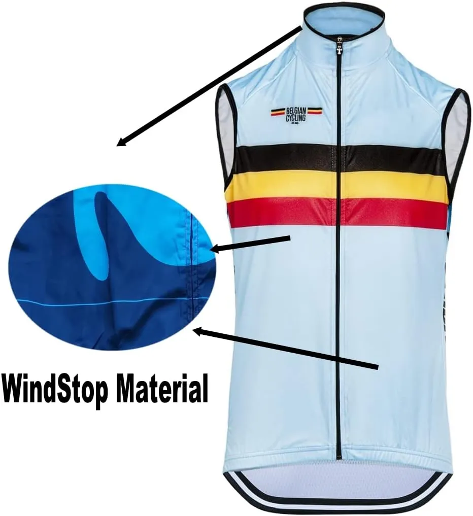 2023 Mens World Tour Pro Team CORRATEC Cycling WindVest,Windbreaker Bike Gilet Windproof MTB Sleeveless Clothing