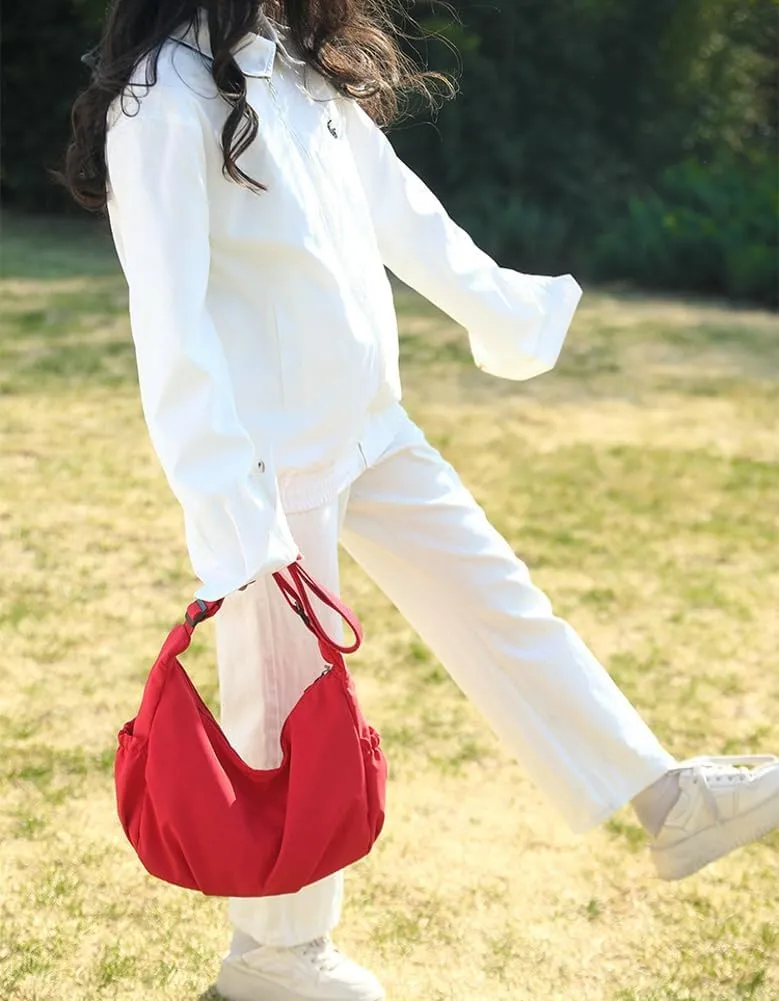 2025 Nylon Crossbody Bag for Women Tote Handbag Campus Outdoor Travel Sling Purse
