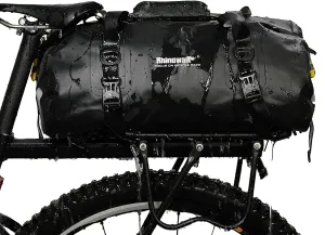 20L Waterproof Duffel Bag Multifunctional Cycle Rear Seat Trunk Bag Bike Rack Pannier Bag Camping Boating Kayaking Traveling Beach