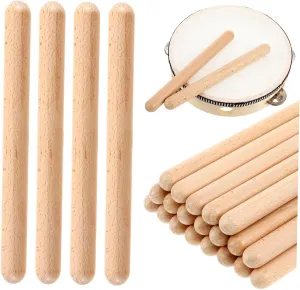20pcs Wooden Rhythm Sticks for Boy Girl Educational Music Instrument Safe Classroom Percussion Toys for Boys and Girls Rhythm Skills and Musical Talent