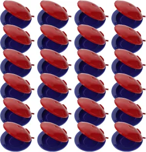 24pcs Castanets Education Random Castanet Playthings Percussion Early Instruments Creative Musical Plastic Kids Children Color Instrument Educational Finger Held for