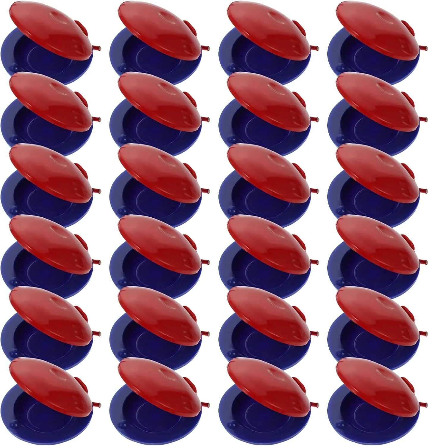 24pcs Castanets Education Random Castanet Playthings Percussion Early Instruments Creative Musical Plastic Kids Children Color Instrument Educational Finger Held for