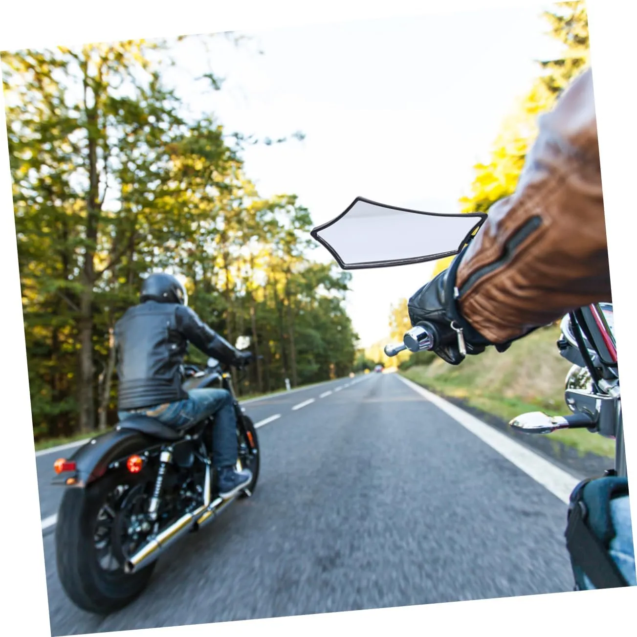 2pcs Alloy Rearview Mirrors for Electric Bikes Motorcycles Lightweight Scratch-resistant Design Lens Essential Safety Accessory for Scooters and Cycles Black