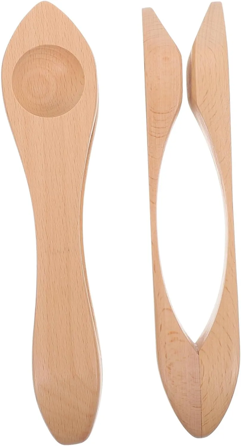 2PCS Wooden Musical Spoons for Safe Percussion Instruments for Performance for Kindergarten Musical Activities Enhance Rhythm Skills Design
