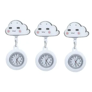 3 Pcs Nurse Pocket Watch Cartoon Nursing Watch Fashion Nurse Watch Creative Nurse Watch Retractable Digital Watch Student Watch Retractable Chest Watch Retractable Nurse Watch/1777