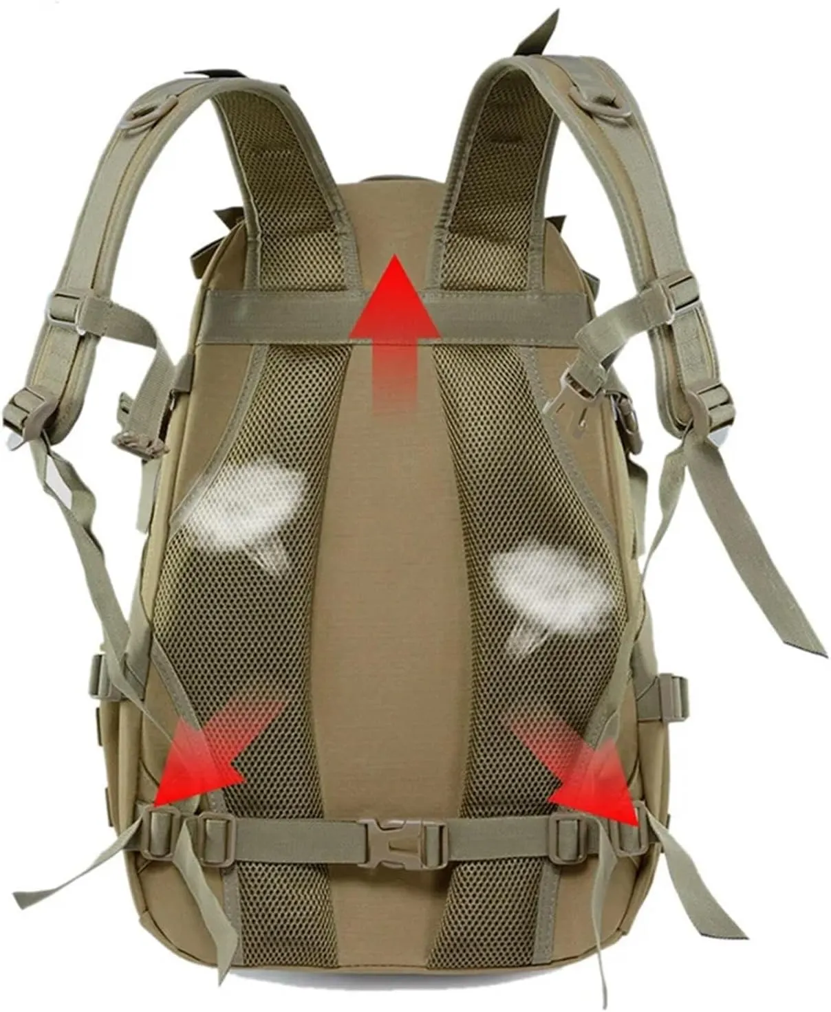 30-40L Camping Backpack Men's Bag Travel Bags Climbing Rucksack Hiking Outdoor Reflective Shoulder Fishing Bag(Style6)