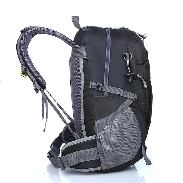30 L Hiking Cycling Backpack Rucksack Rain Waterproof Wearable Lightweight Sweat-Wicking Outdoor Daypack Trekking Climbing Camping Sport Travel Backpacks Nylon Black Dark Green Orange