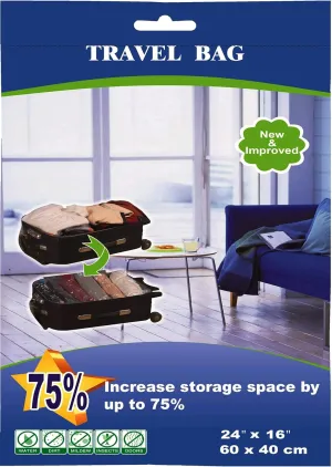 40 PACKs Medium Roll Up Travel Storage Bags Space Saver for luggage/suitcase