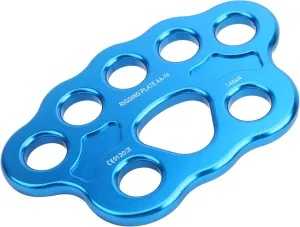 45KN Climbing Anchor Connector, 8 Hole Rigging Plate Connector Multiple Anchor Plate for Rock Climbing, Outdoor Activities