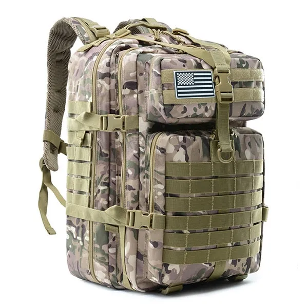 45L Large Capacity Man Army Tactical Backpacks Military Assault Bags Outdoor 3P EDC Molle Pack For Trekking Camping Hunting Bag