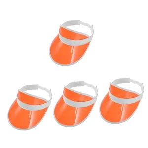 4pcs Sun Visor Hat for Women Beach Visors Wide Brim Uv Blocking for Summer