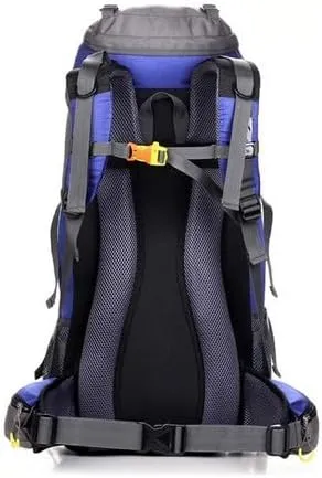 50L Large Camping Backpack,Lightweight Hiking Trekking For Men Women Outdoor Large Capacity Mountaineering Waterproof Bag (Dark blue, 45 5L)