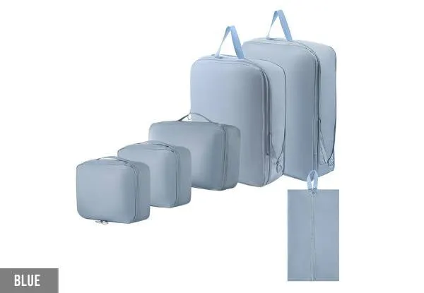 6 Piece Packing Cubes Organiser Bag Set
