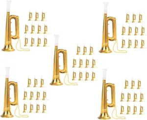 60pcs Plastic Trumpet Toys for Boy Girl Safe and Fun Musical Instrument for Parties and Events Educational for Boys and Girls