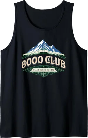 8000 Club Mountaineering 8 Thousanders Mountain Climbing Tank Top