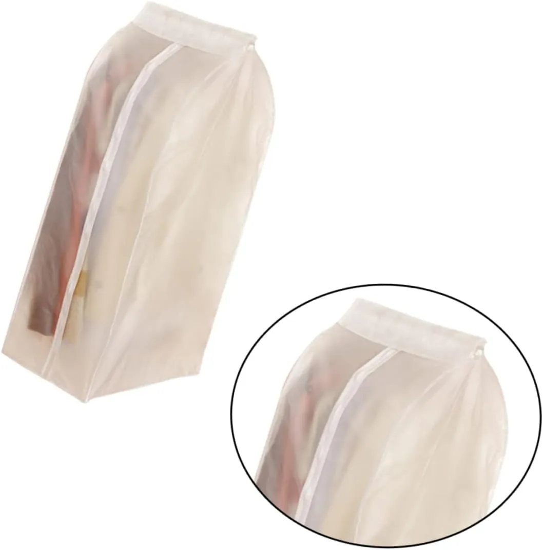 ABOOFAN 3d Anti-crease Clothing Dust Cover Bag 60x30x90cm Waterproof Suit Storage Bag White Thickened Material