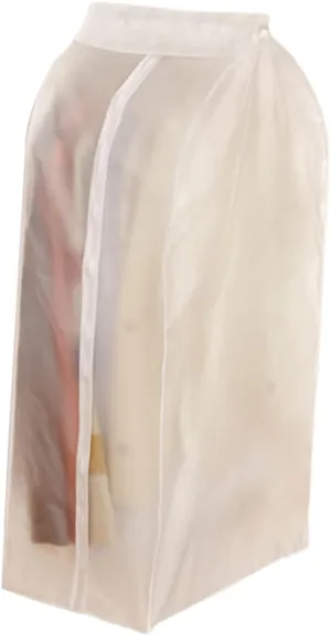 ABOOFAN 3d Anti-crease Clothing Dust Cover Bag 60x30x90cm Waterproof Suit Storage Bag White Thickened Material