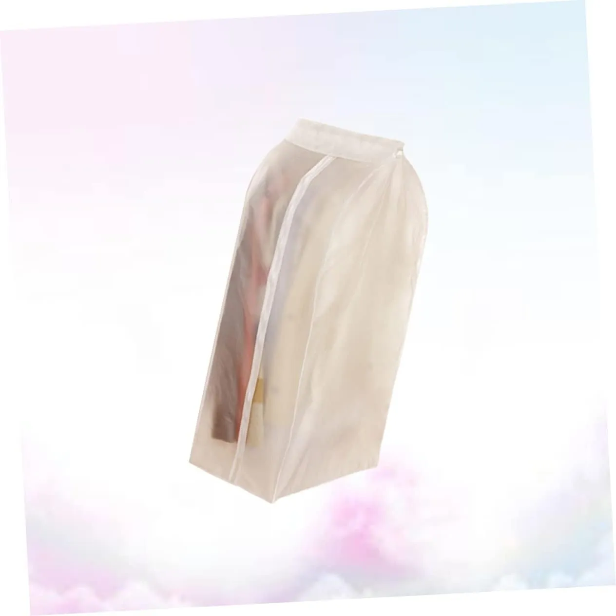 ABOOFAN 3d Anti-crease Clothing Dust Cover Bag 60x30x90cm Waterproof Suit Storage Bag White Thickened Material