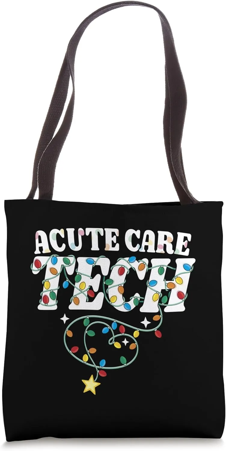 Acute Care Tech Christmas Critical Care Technologist Squad Tote Bag