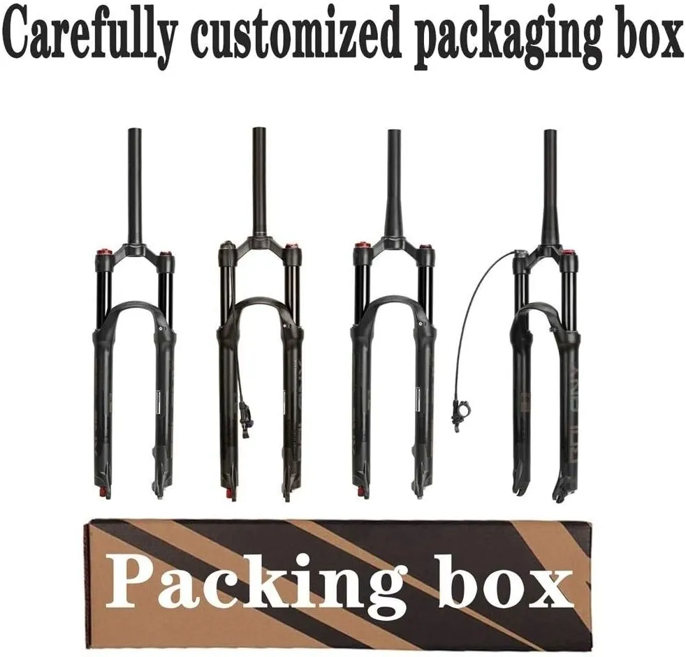 Air Suspension Fork 26/27.5/29 Inch, Rebound Adjust Travel 120mm XC Offroad Mountain Bike Forks QR 9mm