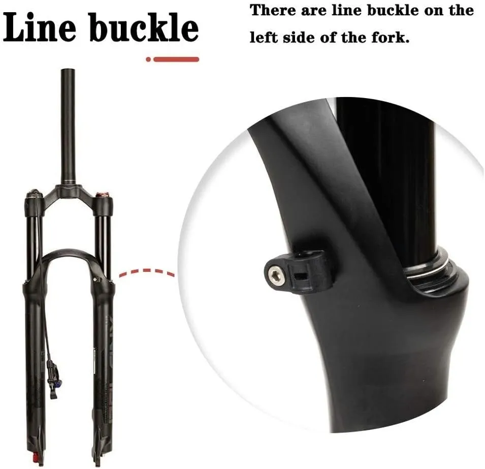Air Suspension Fork 26/27.5/29 Inch, Rebound Adjust Travel 120mm XC Offroad Mountain Bike Forks QR 9mm