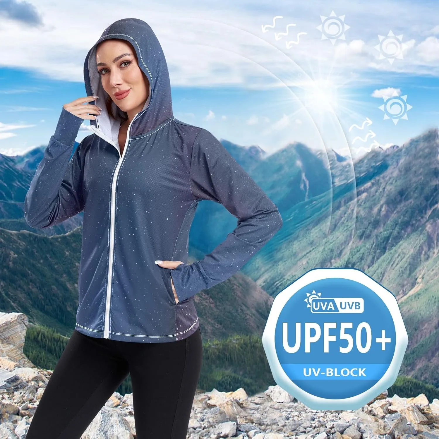 Alizarin Crimson Black Gradient Upf Clothing Women, Upf 50  Zip Jacket, Outdoor Jacket (S-XXL)