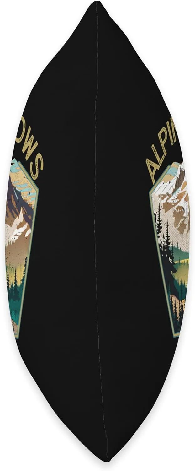 Alpine Meadows Retro Clothing - Alpine Meadows Souvenir Throw Pillow