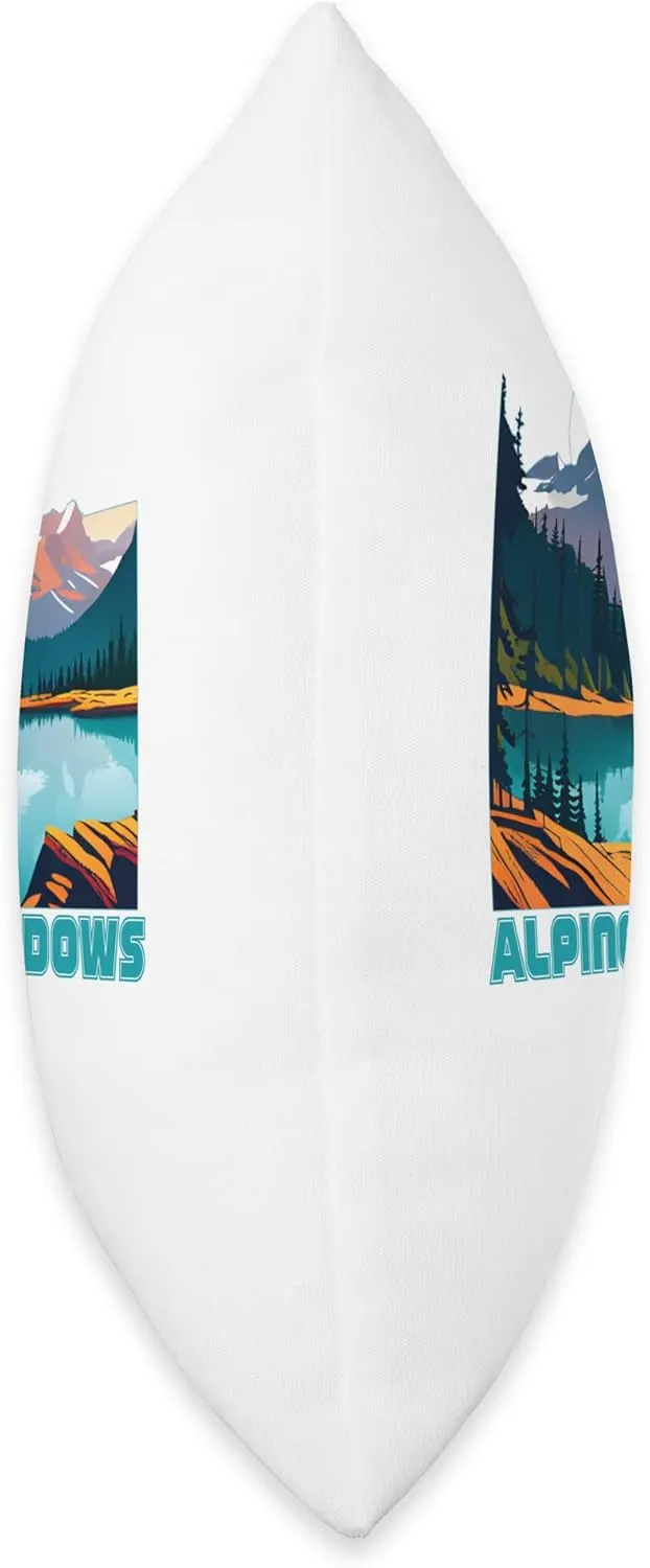 Alpine Meadows Souvenir Apparel Retro Vintage Alpine Meadows Throw Pillow