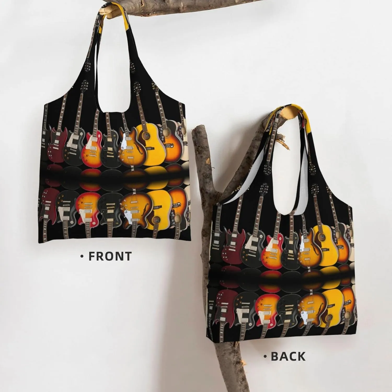AMAZWI Red White Mushroom Canvas Tote Bag,Kitchen Reusable Grocery Bags,Work Handbag Tote,Weekender Bag Shopper Handbag
