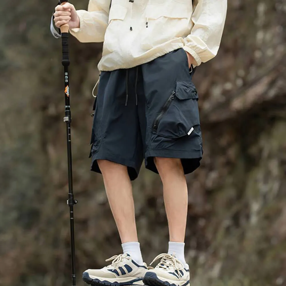 American Functional Style Sports Loose Shorts