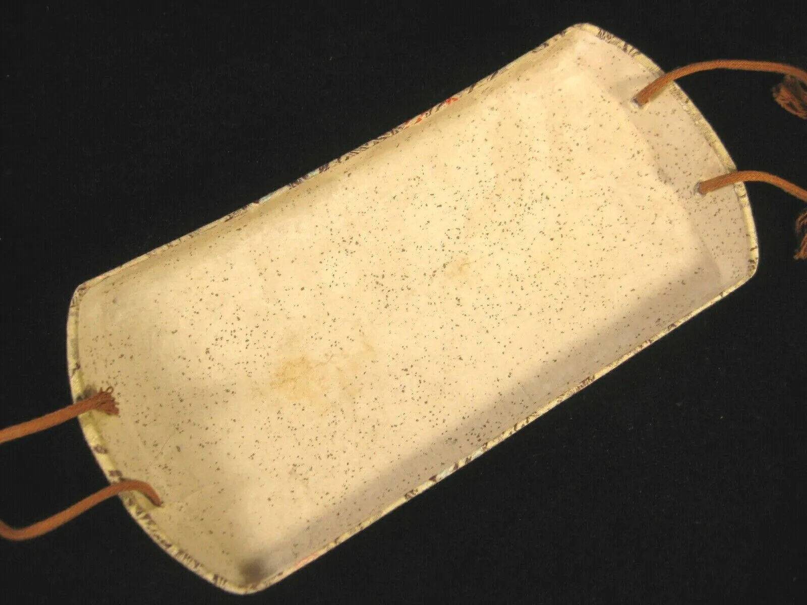 Antique Japanese Shamisen Doukake Side Cover For Dou (Body) Chrysanthemum