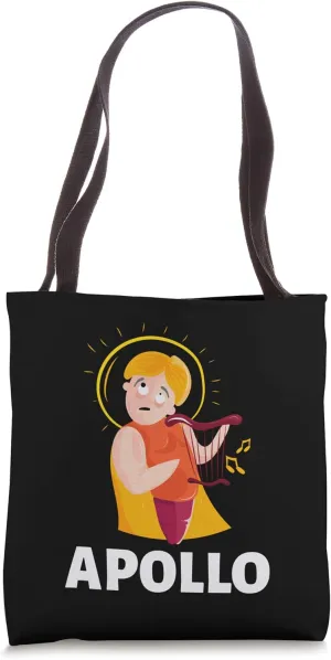 Apollo Greek Mythology Illustration Ancient Gods Funny Gift Tote Bag
