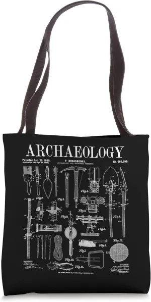 Archaeologist Archaeology Student Field Kit Vintage Patent Tote Bag