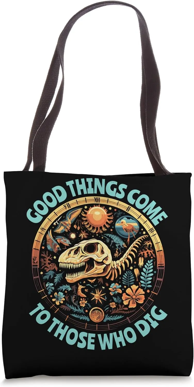 Archaeology Anthropology Fossil Bones Prehistoric Tote Bag