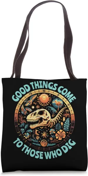 Archaeology Anthropology Fossil Bones Prehistoric Tote Bag
