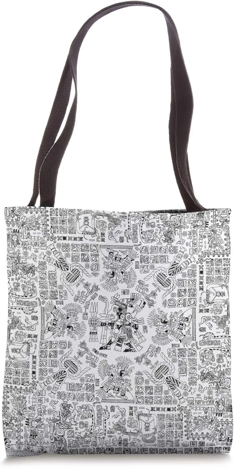 Archaeology Archaeologist Mayan Calendar Pattern White Tote Bag