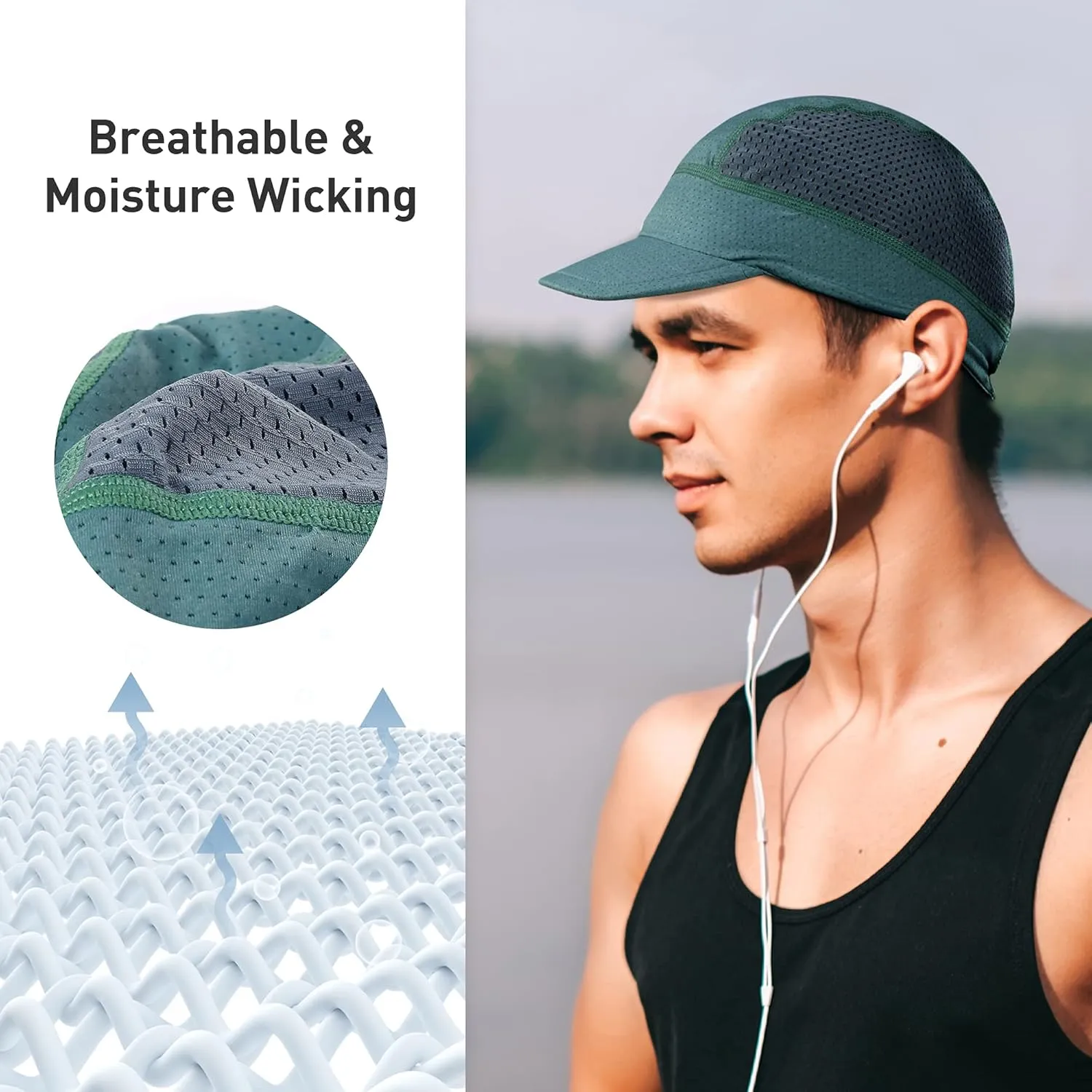 Arcweg Cycling Caps Breathable Under Helmet Bike Hat Sweat Wicking Sunproof Hat