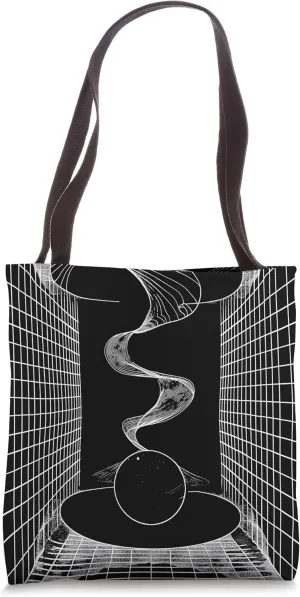Astrophysics Artistic Wormhole Space Travel Physics Diagram Tote Bag