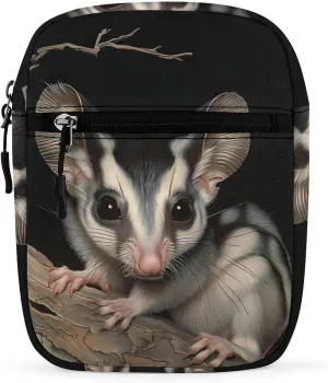 Australian Sugar Glider Small Crossbody Bag Casual Belt Bag Sling Purse for Travel Hiking